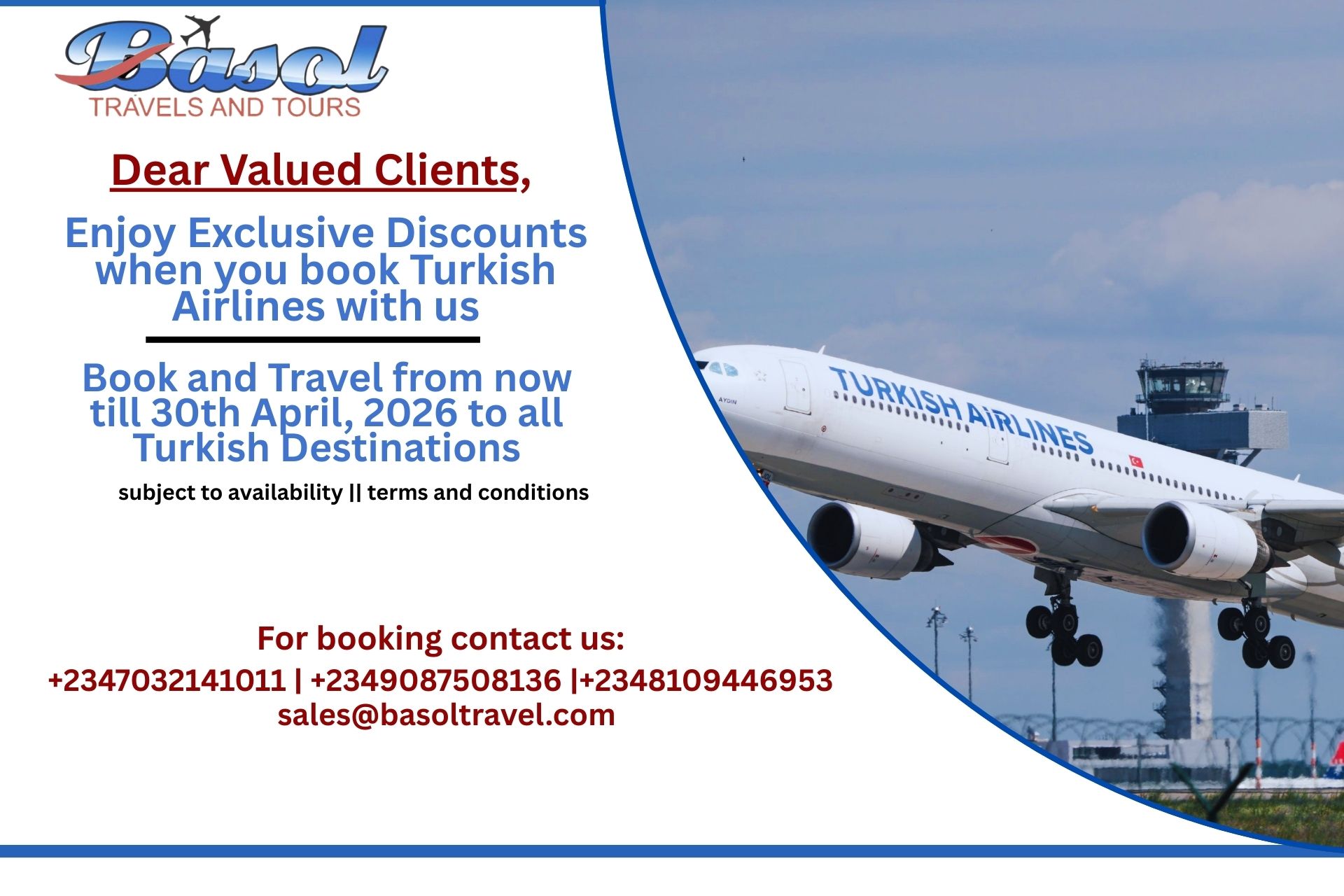 TRAVEL ALERT  TK PROMO